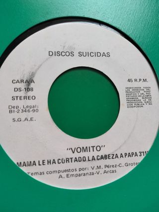 VINILO SINGLE VÓMITO