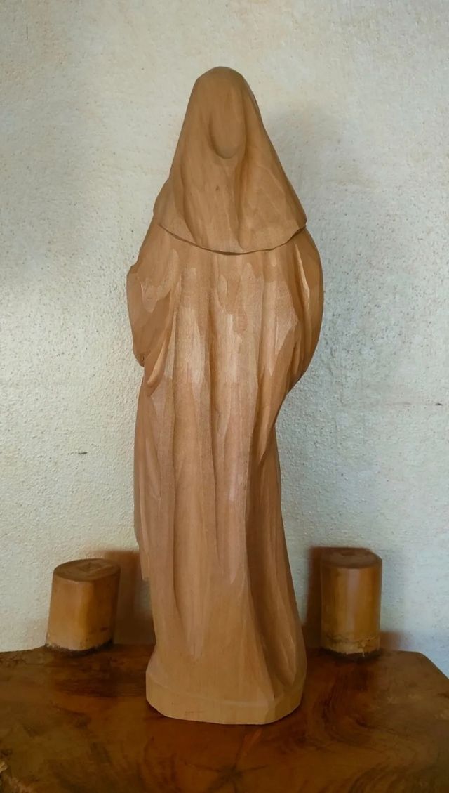 Madonna con bambino Gesù in legno