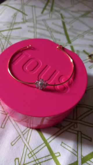 TOUS oro/titanio/topacios  conjunto completo