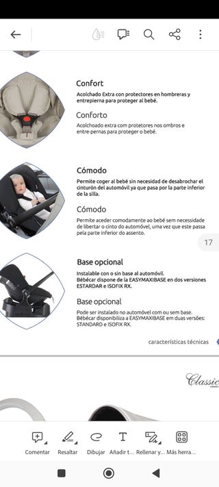 Carro bebé bebecar bx3
