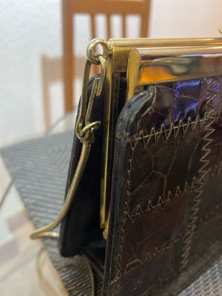 BOLSO DE PIEL DE COCODRILO