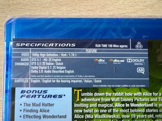 Alice in Wonderland (Blu-ray) en inglés
