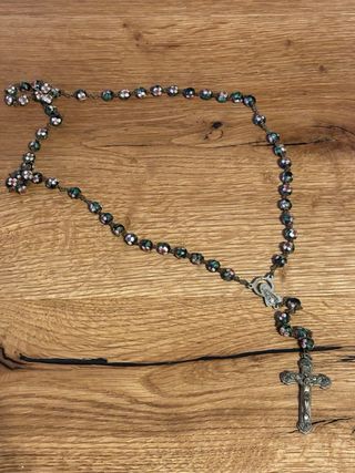 Vintage Cloisonne Collana Rosario Smaltato