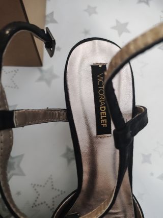 Sandalias negras fiesta