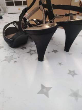 Sandalias negras fiesta