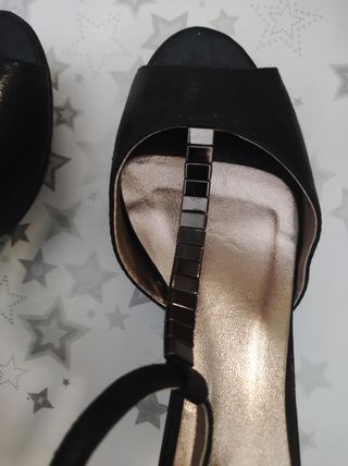 Sandalias negras fiesta