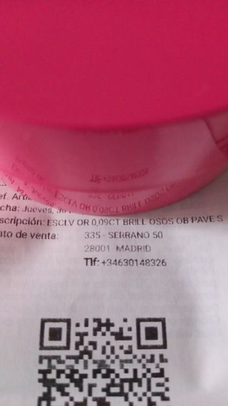 Pulsera rígida TOUS   oro y diamantes 