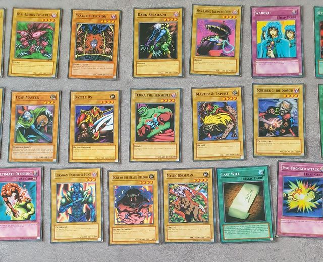 Carte Yu-Gi-Oh 1 edizione comuni rare holo