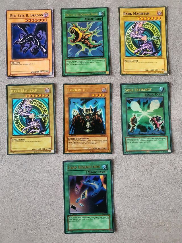 Carte Yu-Gi-Oh 1 edizione comuni rare holo