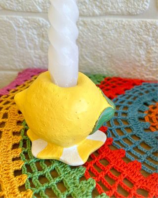 Suporte velas frutas