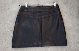 Falda de cuero Stradivarius