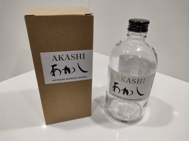 WHISKY WHISKEY AKASHI JAPAN 50 CL BOTTIGLIA VUOTA