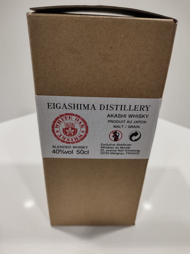 WHISKY WHISKEY AKASHI JAPAN 50 CL BOTTIGLIA VUOTA