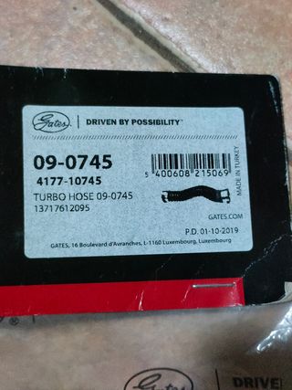 Manguera aire BMW con REF: 09-0745