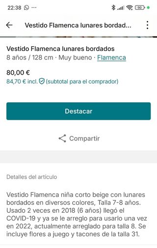 Traje de gitana