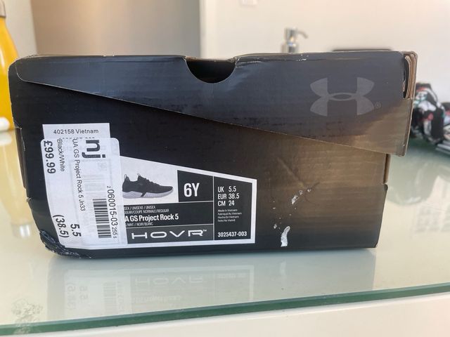 Sapatilhas project rock 5 preto 38,5