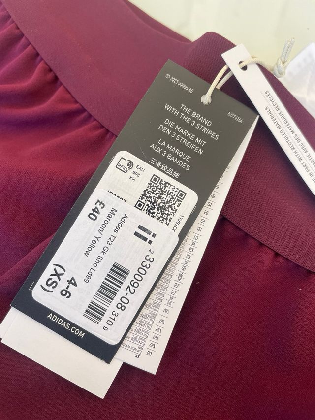 Calçoes adidas bordeaus xs