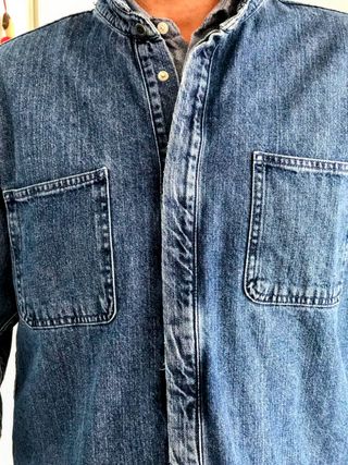 Giacca Camicia Denim Jeans Zara Relaxed Fit XL