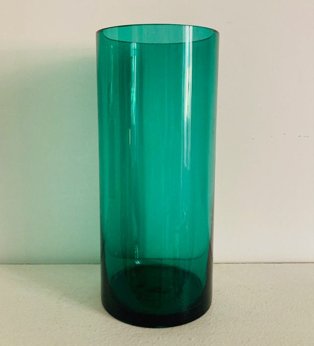 Jarra en Cristal Verde Antigua. Anos 60