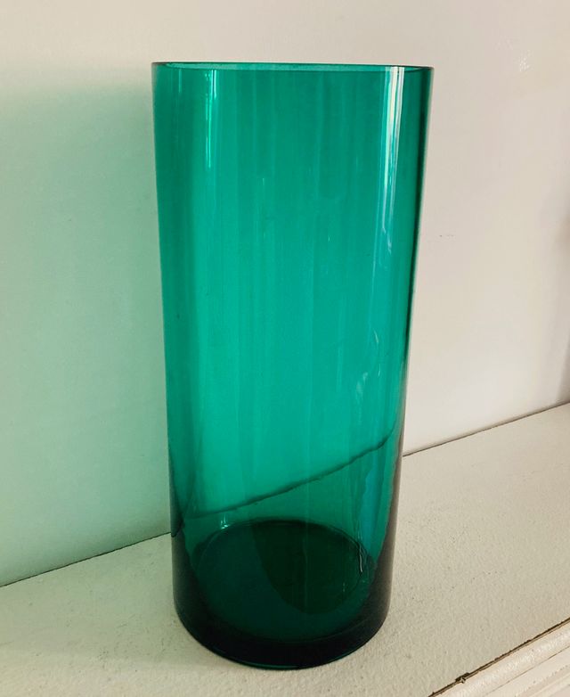 Jarra en Cristal Verde Antigua. Anos 60