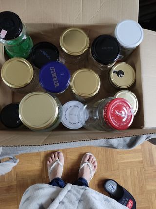 Botes de distintos tamaños