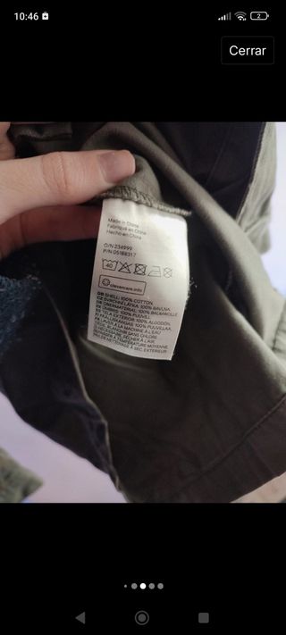 Chaqueta verde hippie vintage