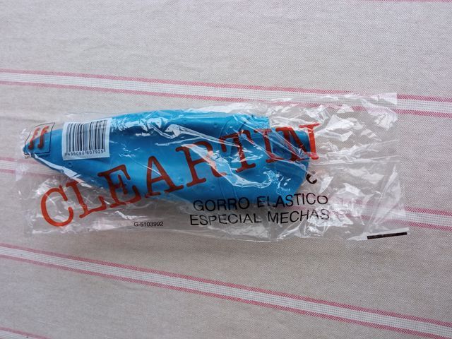 Gorro y ganchillo para mechas