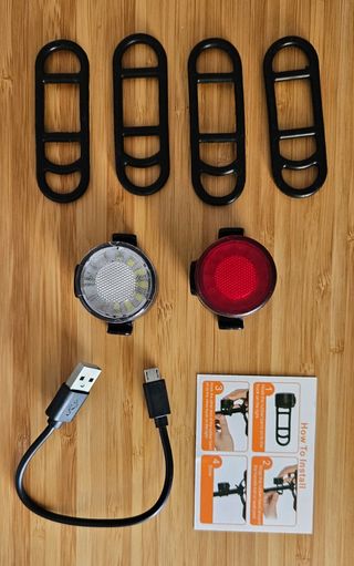 Luces led para bicicleta perro casco