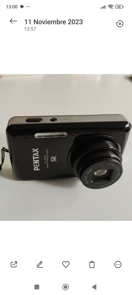 Cámara fotos. PENTAX.