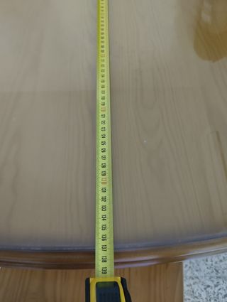 Mesa comedor con cristal y 6 sillas