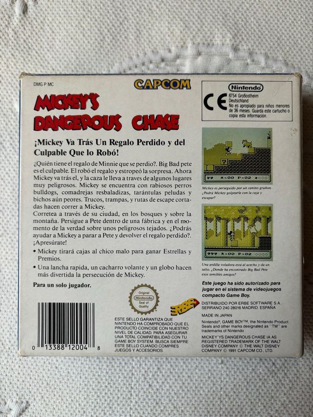 Mickey Dangerous Chase Game Boy