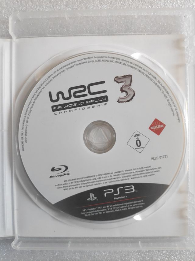 Wrc 3 fia world rally champions ship ps3