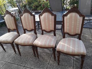 4 sedie antiche da restaurare