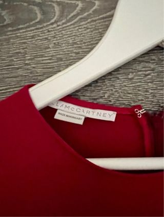 Stella McCartney abito fucsia in viscosa