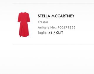 Stella McCartney abito fucsia in viscosa