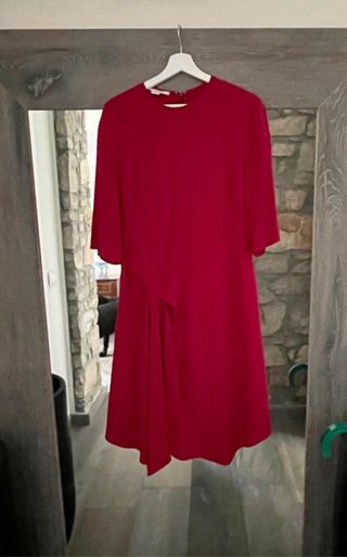 Stella McCartney abito fucsia in viscosa