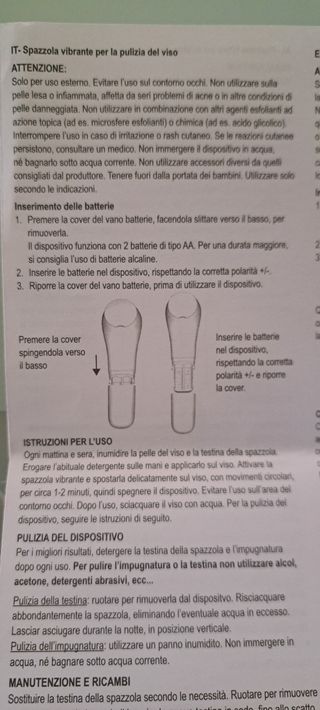 Spazzola per pulizia viso