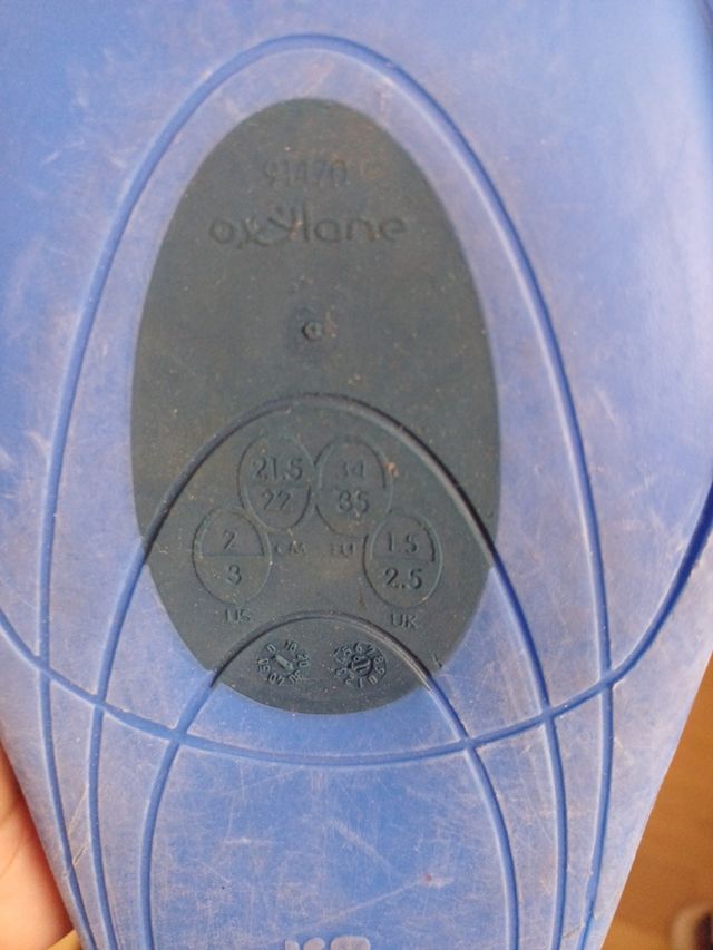 Aletas de piscina niño 22cm/34/35eur