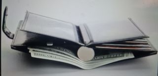 Billetera de cuero sintetico unisex