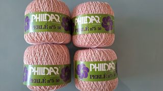 9 gomitoli di cotone n.5. Phildar