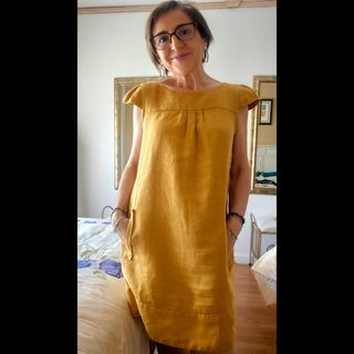Vestido Mango color mostaza