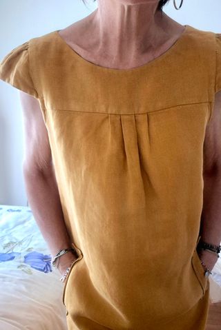Vestido Mango color mostaza