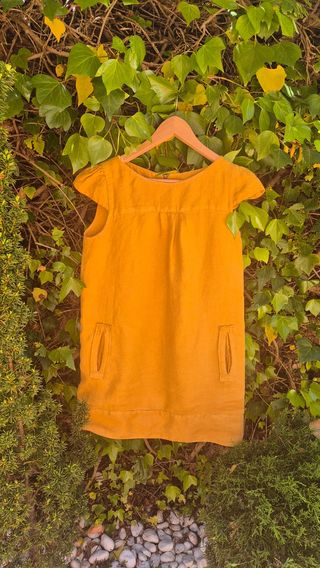 Vestido Mango color mostaza