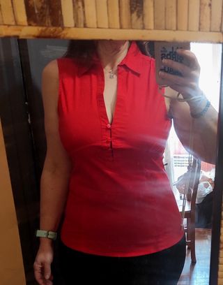Camisa roja talla M