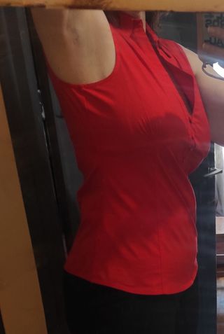 Camisa roja talla M