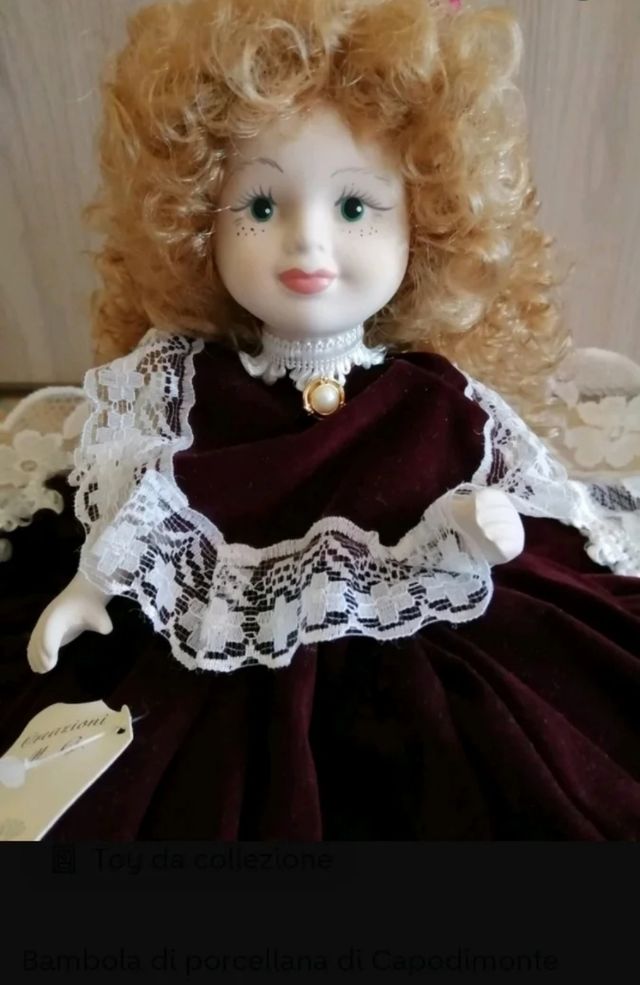 Bambola di porcellana Capodimonte