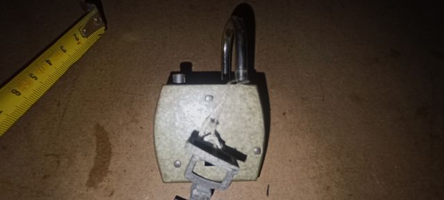 Candado, antirrobo, antiguo