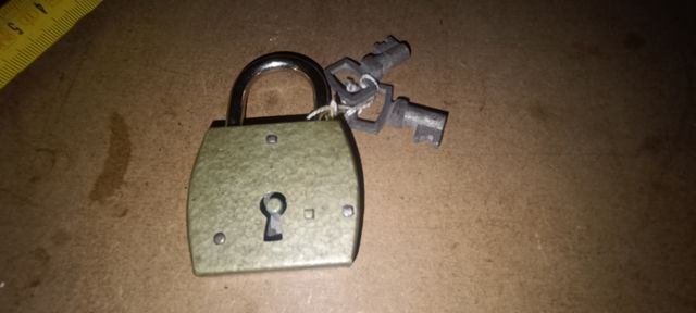 Candado, antirrobo, antiguo