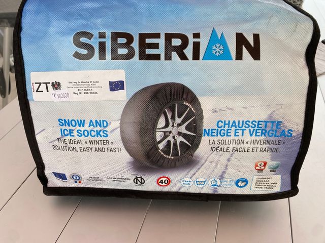 2 calcetines de nieve para las ruedas