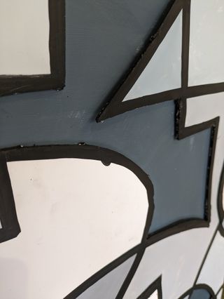 Cuadro abstracto moderno grande ORIGINAL UNICO